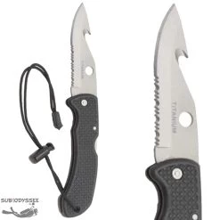 Couteau De Plongée Pliant Lame Titanium (Pocket Knife) - ESM