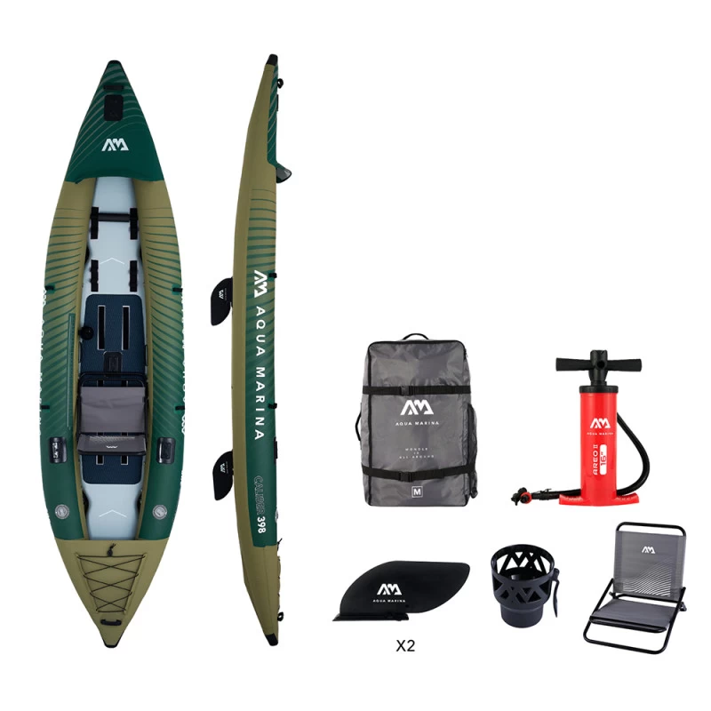 KAYAK GONFLABLE AQUA MARINA CALIBER PECHE 1 KAYAK GONFLABLE AQUA MARINA CALIBER PECHE